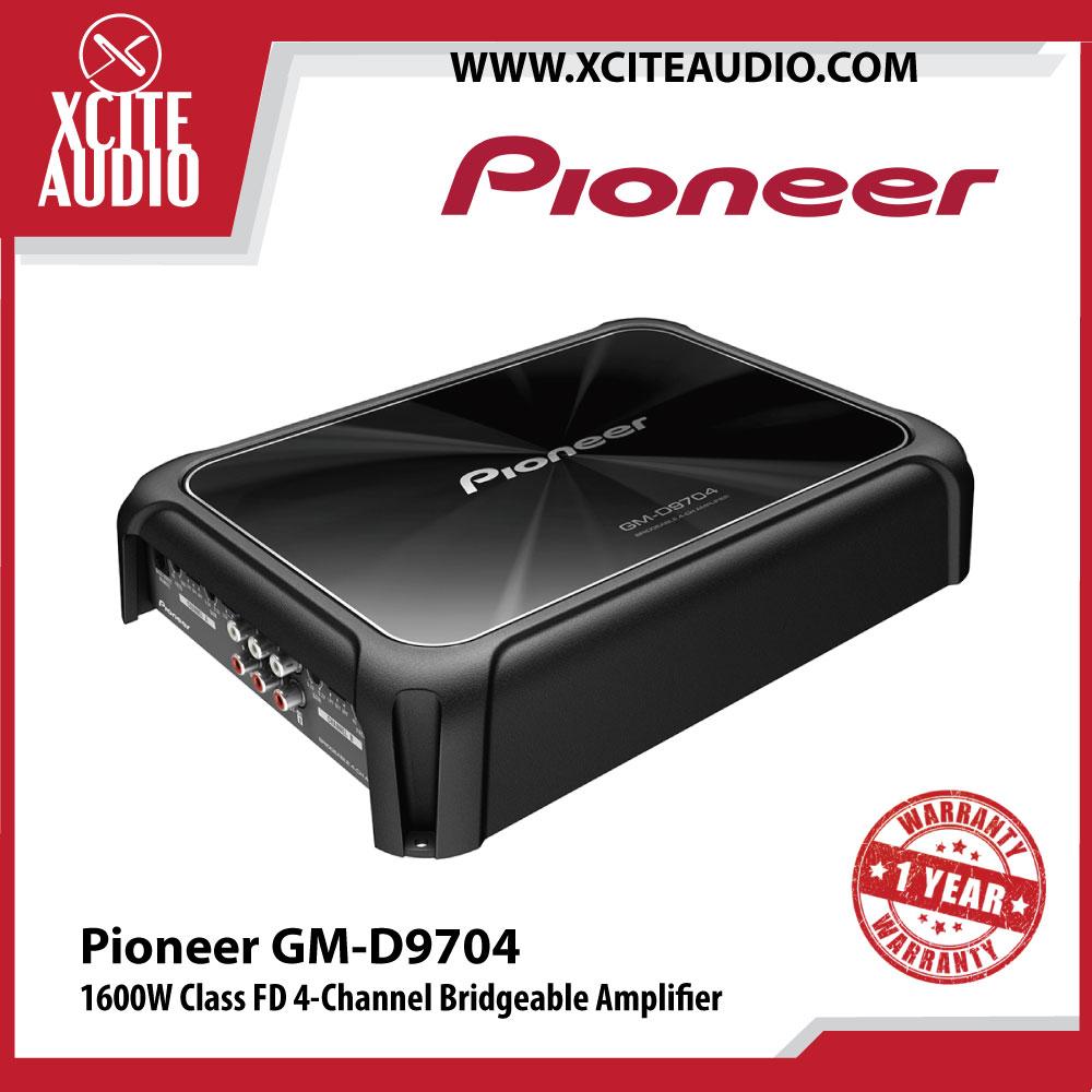 Pioneer GM-D9704 1600Watts Max Class-FD 4-Channel Bridgeable Car Amplifier - Xcite Audio