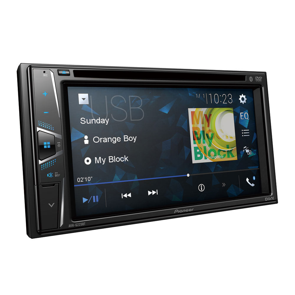 Pioneer AVH-G225BT 6.2” WVGA AV Receiver Bluetooth/USB/AUX/DVD Car Headunit - Xcite Audio