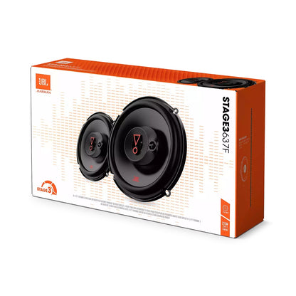 JBL Stage3 637F 6-1/2" 3-Way 225Watts Peak Power Car Audio Speakers - Xcite Audio