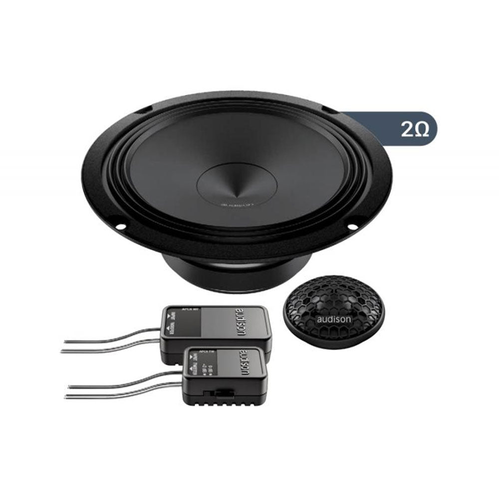 Audison APK165Ω2 6.5" 2-Way 300Watts Peak 2-Ohms Car Audio Speakers - Xcite Audio