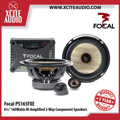 Focal PS165FXE 6-1/2" 160Watts 2-Way Bi-Amplified Component Car Speakers - Xcite Audio